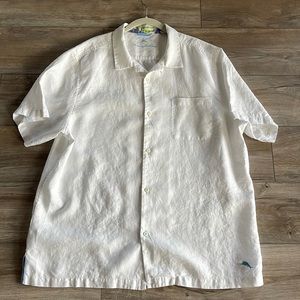 Men’s Tommy Bahama White Linen Shirt